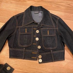 Cropped jean jacket